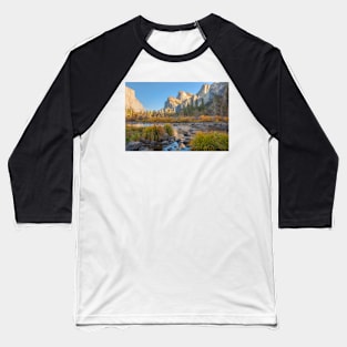 Yosemite Valley Evening Baseball T-Shirt